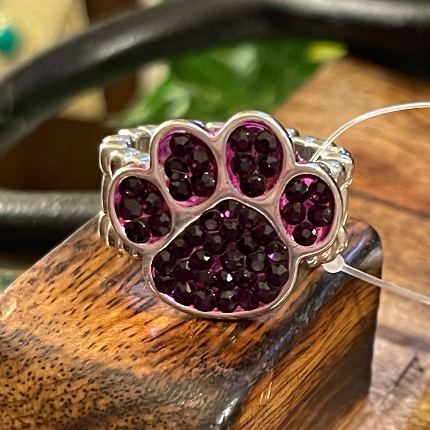 Purple Paws Necklace or Ring