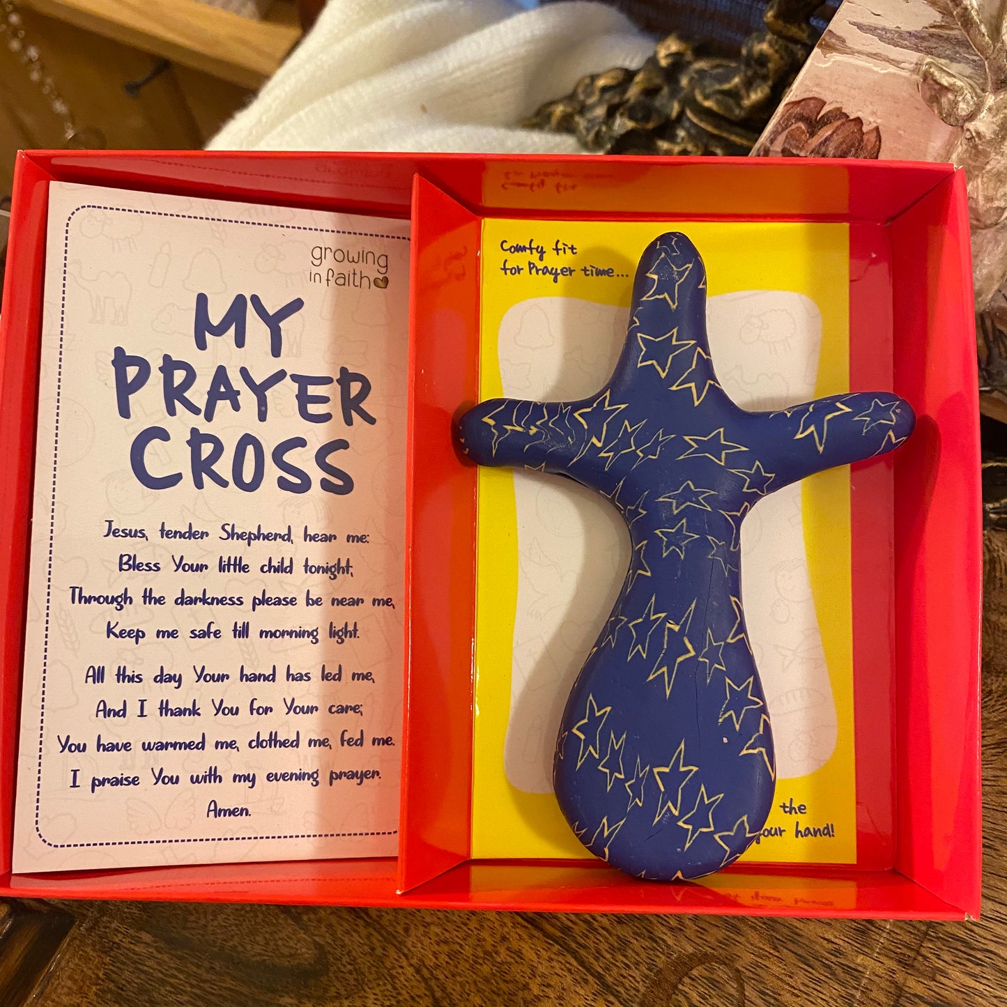 Hand-Held Prayer Cross With Prayer Card