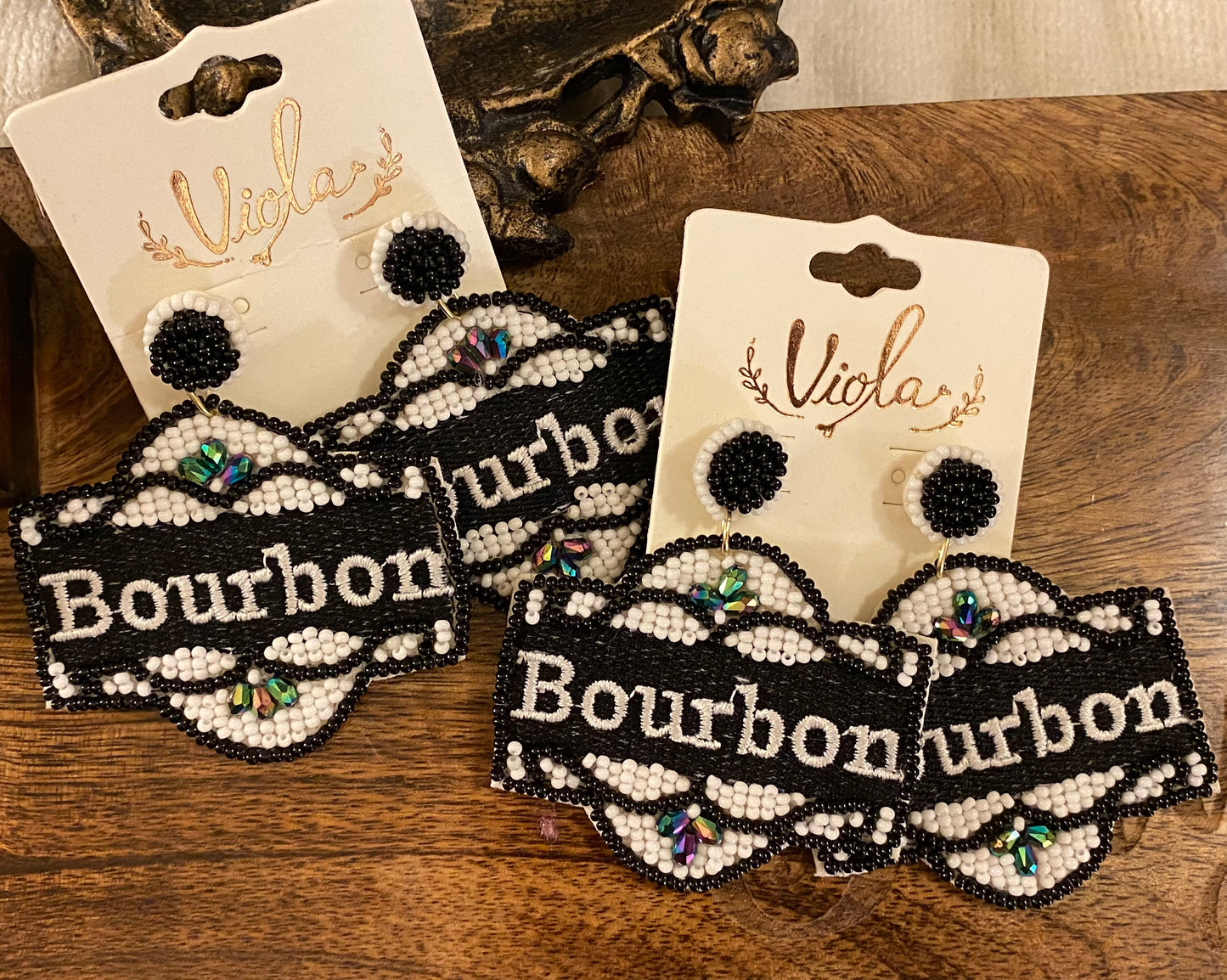 Bourbon Street Seed Bead Studded Earrings