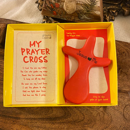 Hand-Held Prayer Cross With Prayer Card