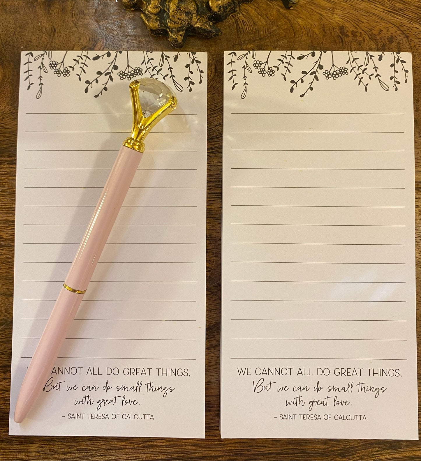 Journal or Notepad and Pen Set