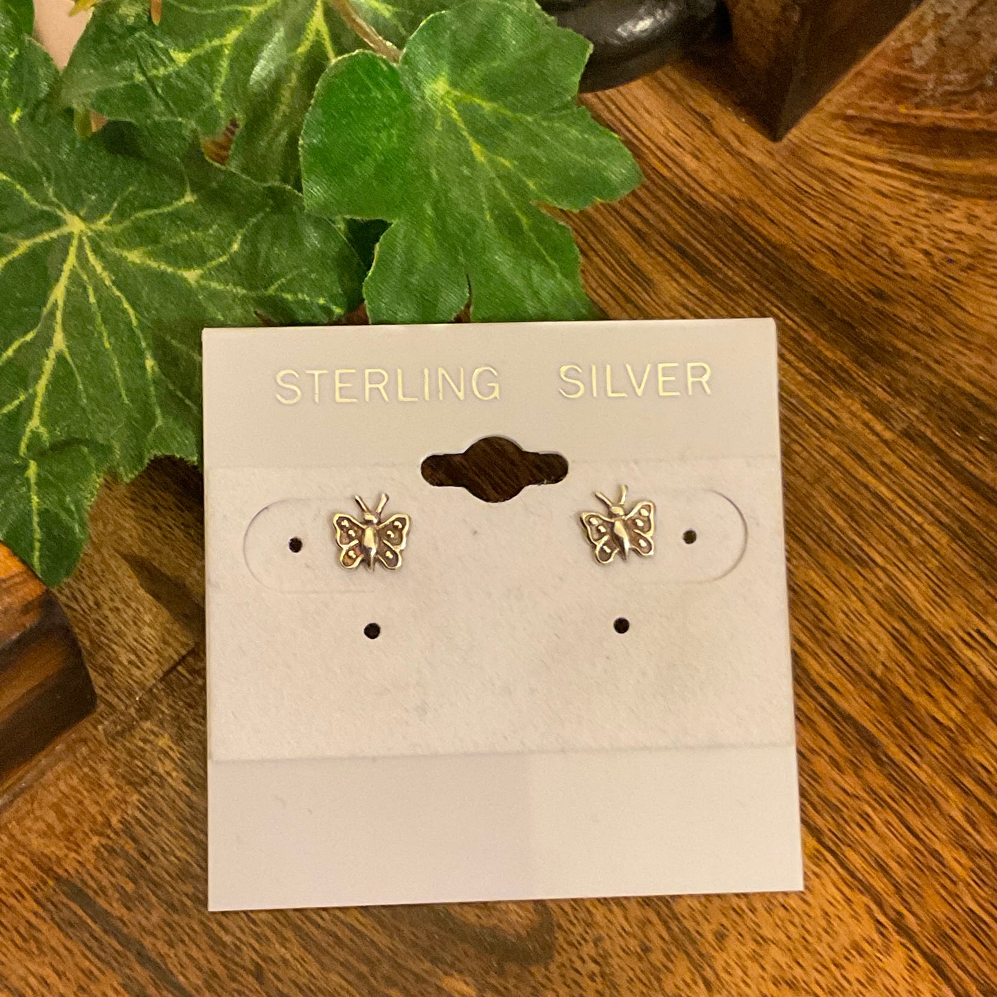 Sterling Silver Dainty Butterfly Earrings