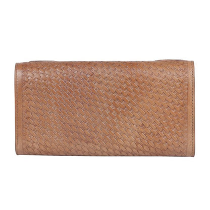 Myra Bag Genuine Tooled Leather Wallet