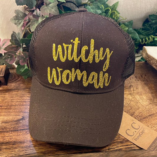 Witchy Woman cc Trucker Ponytail Hat