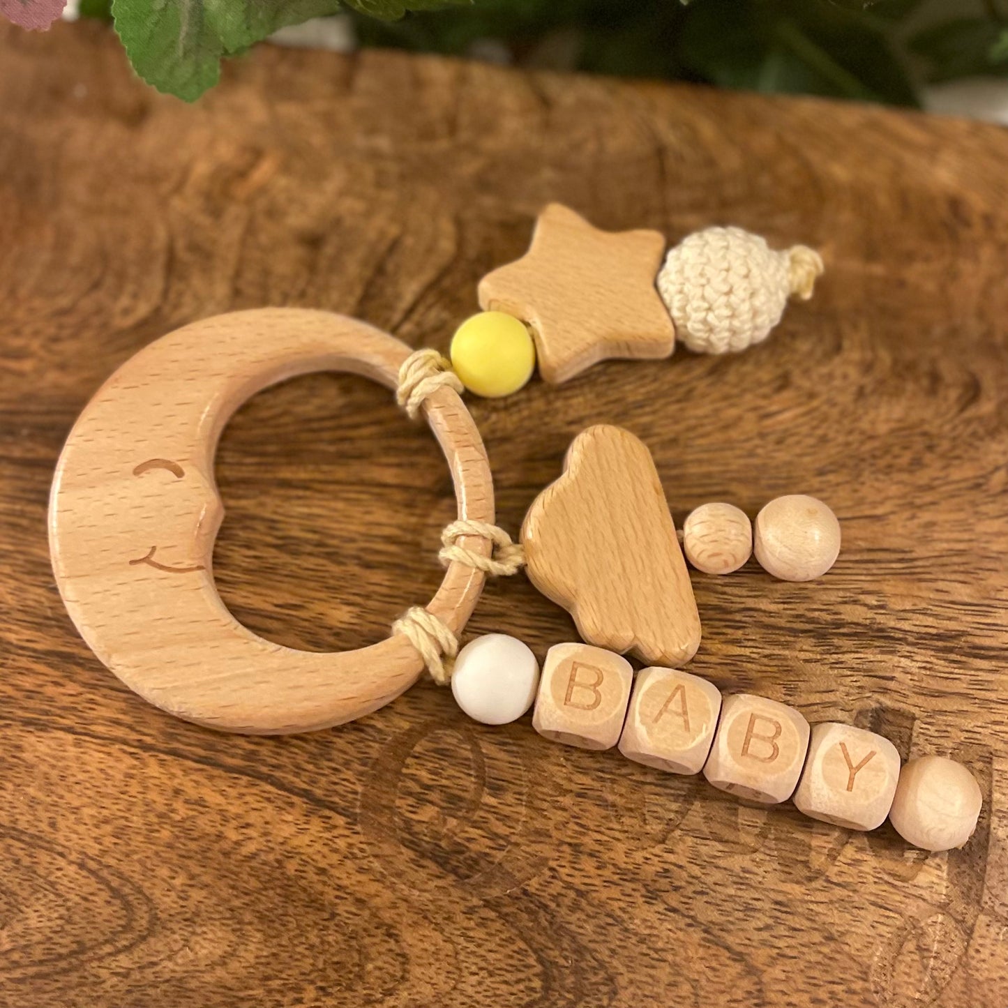 Wooden Moon Teether