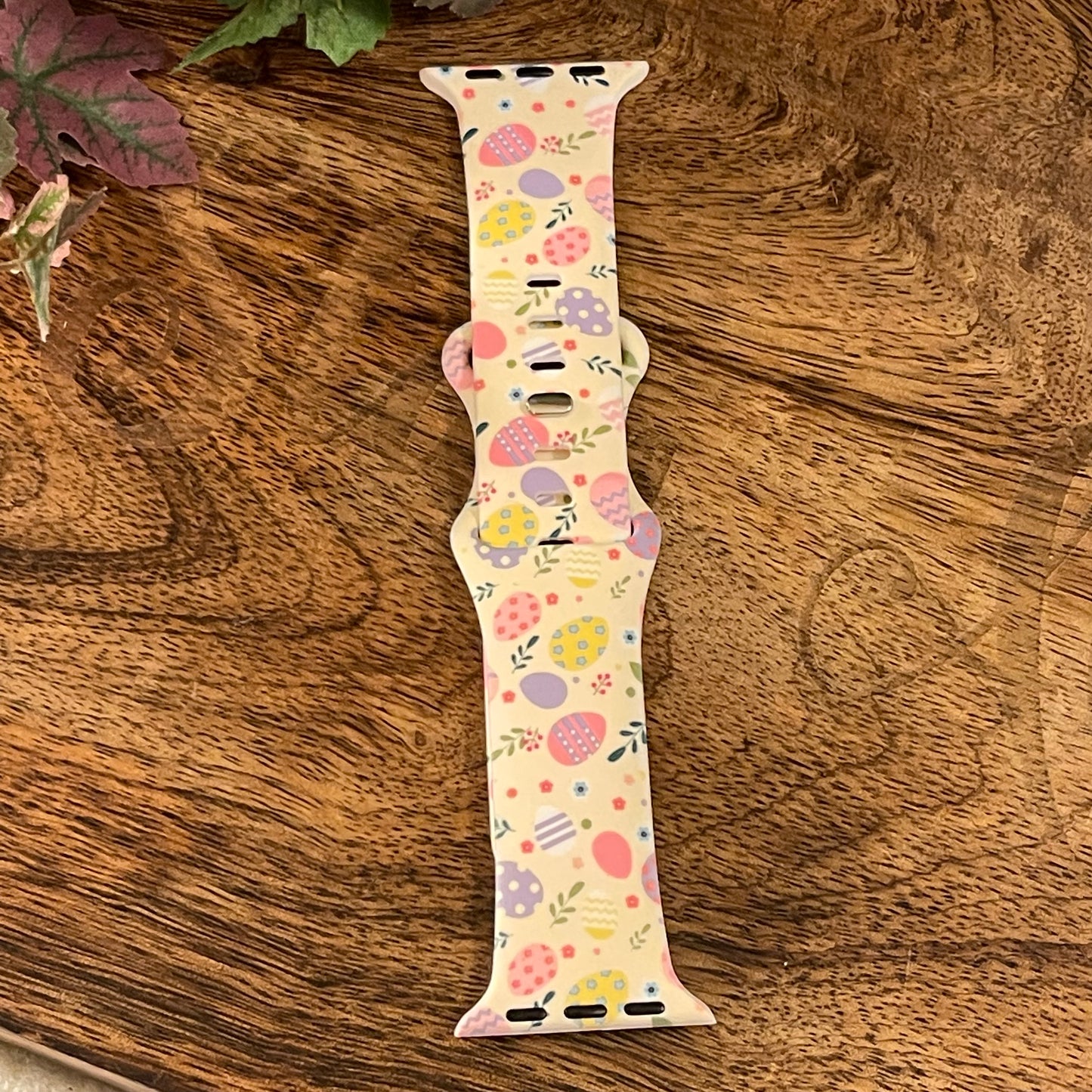 Easter Egg Print Pastel Silicone Apple Watch Band Replacement