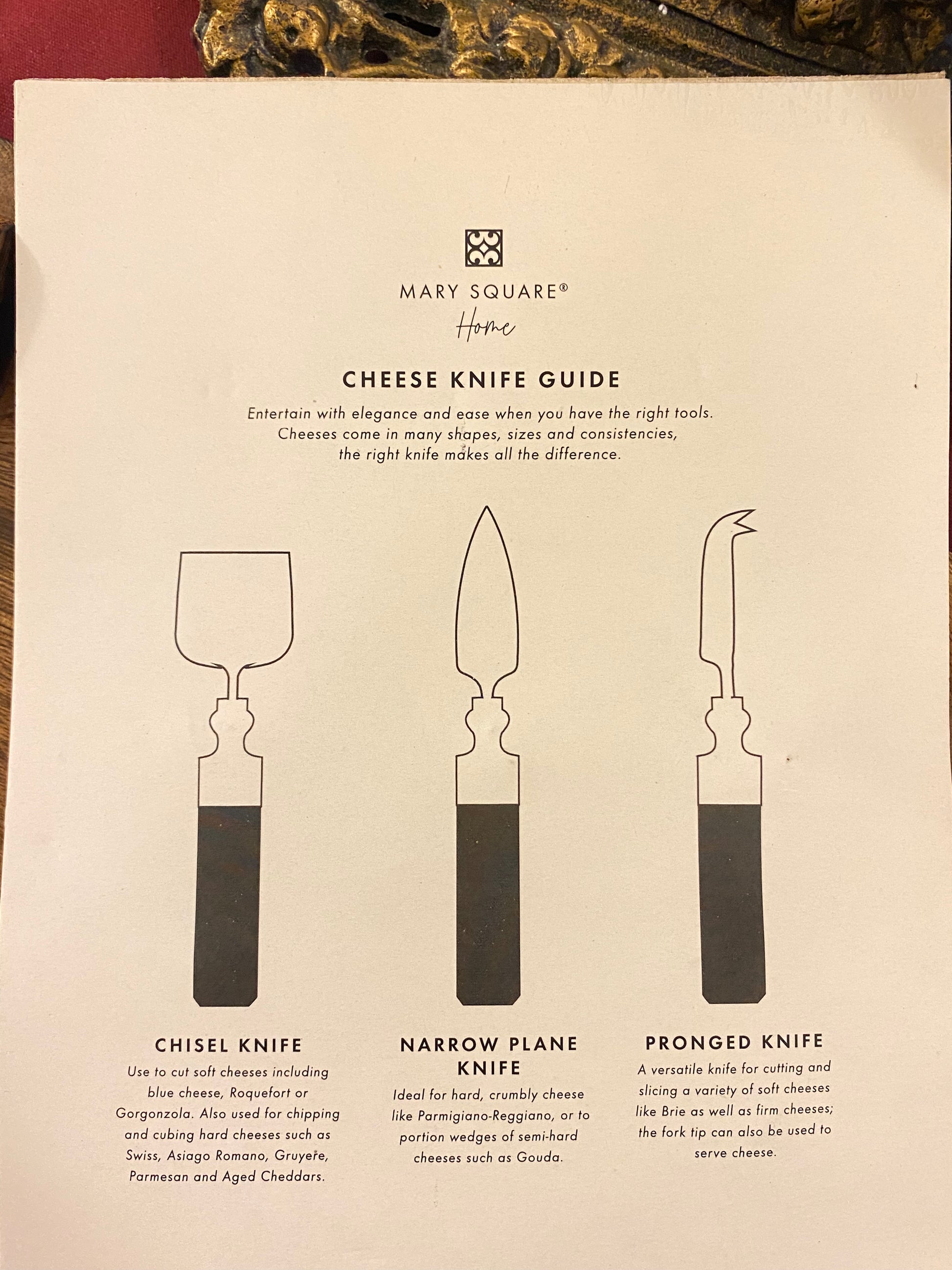 Cheese Knife Guide