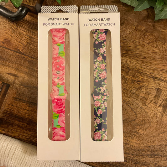 Apple Watch Silicone Replacement Band - Floral
